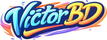 victorbd সবুজ লোগো চিহ্ন